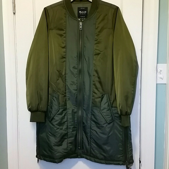 knee length bomber jacket